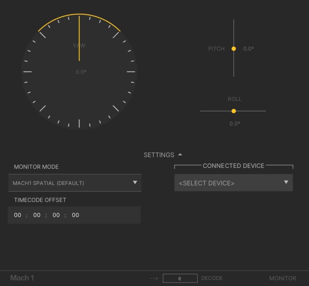 Mach1 Monitor Interface