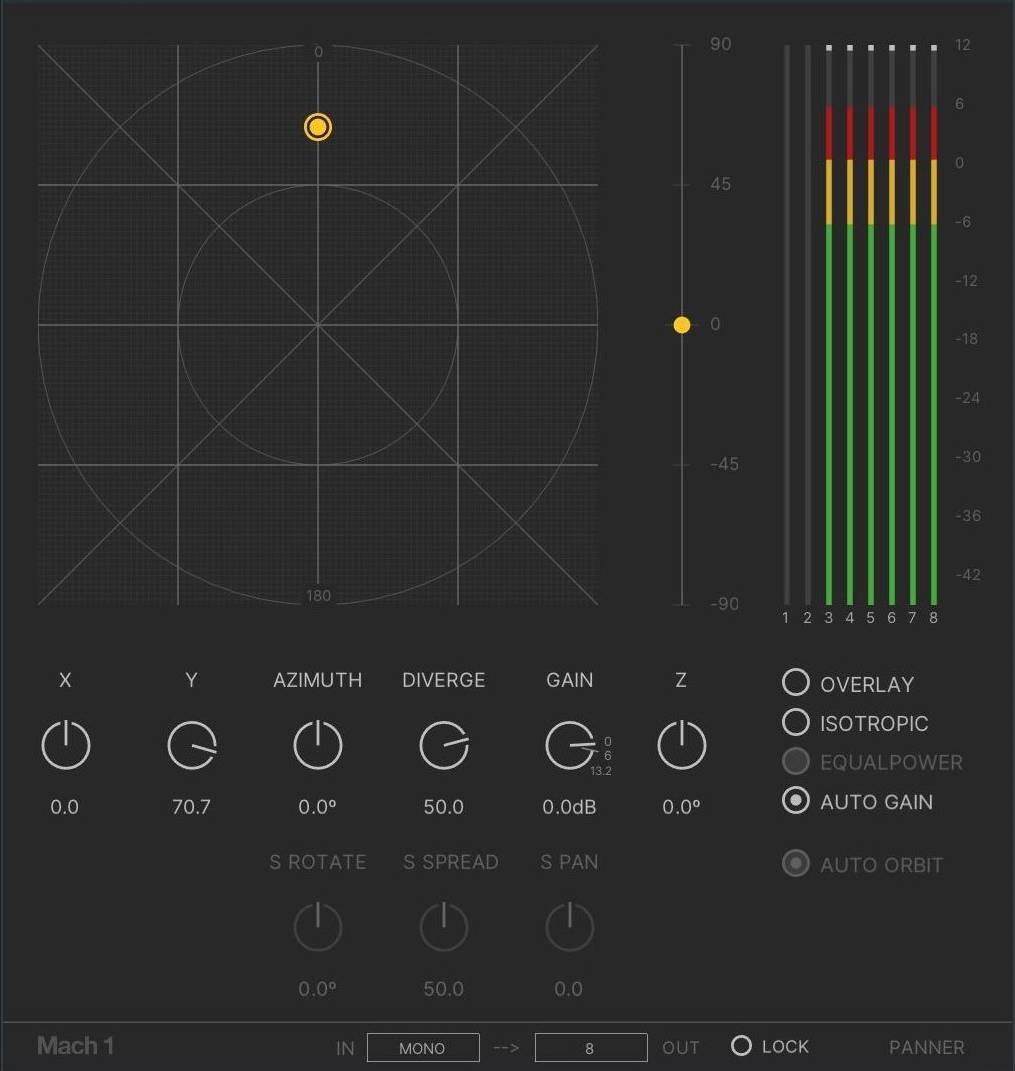 Mach1 Panner Interface