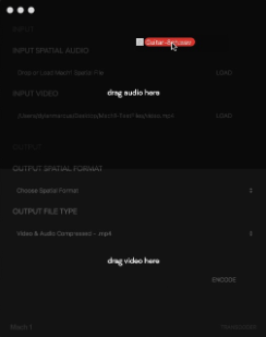 Transcoder Audio Loading Interface